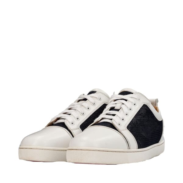 Leather/Mesh Louis Junior Orlato Sneakers White/Navy