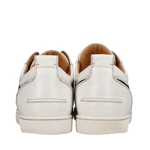 Leather/Mesh Louis Junior Orlato Sneakers White/Navy, view 3