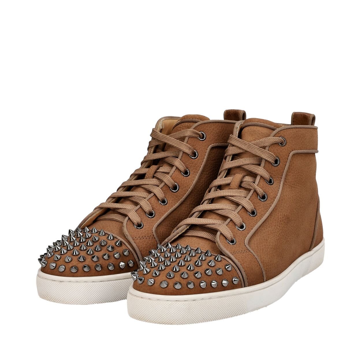 Nubuck Lou Spikes Orlato High Top Sneakers Neutral