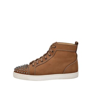 Nubuck Lou Spikes Orlato High Top Sneakers Neutral, view 2