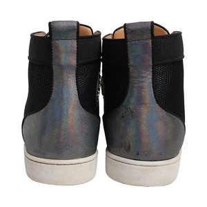 Mixed Material Varsilou Spikes High Top Sneakers Black, view 4
