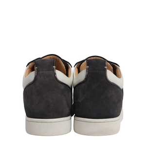 Suede/Mesh Louis Junior Spikes Sneakers Grey/Black, view 4