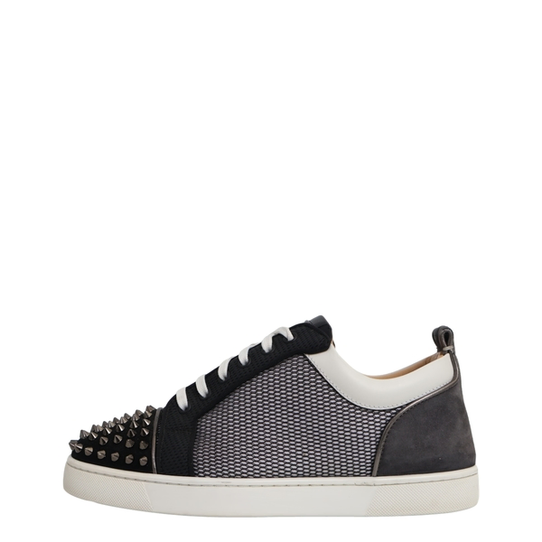 Suede/Mesh Louis Junior Spikes Sneakers Grey/Black
