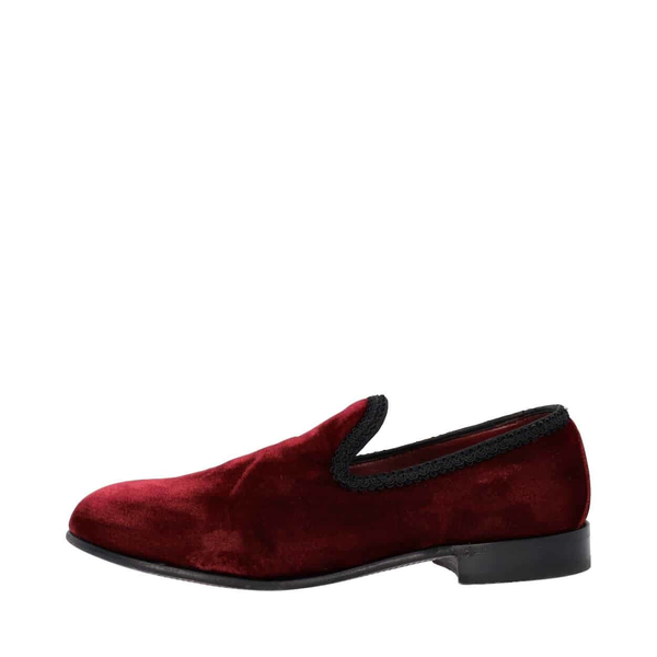 Velvet Loafers Burgundy
