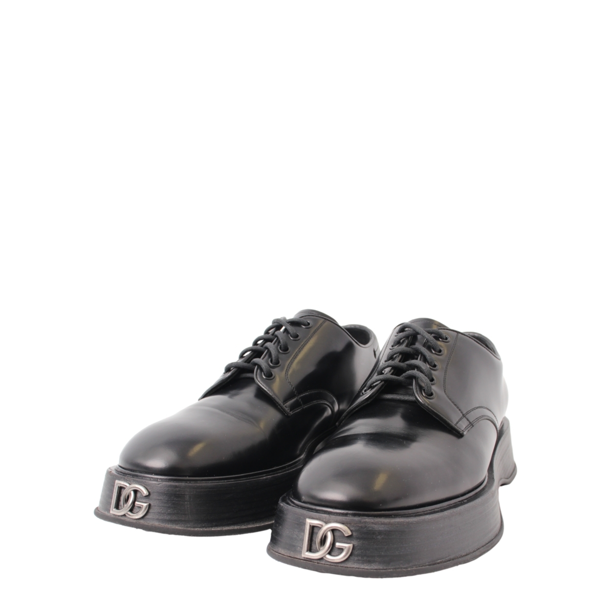 DOLCE & GABBANA Leather Michelangelo Derby Shoes Black | Luxity