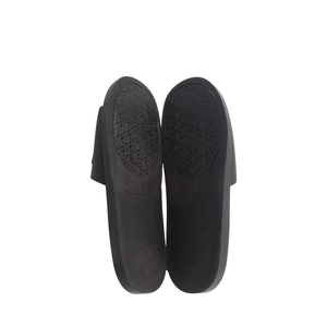 Rubber Logo Beach Sliders Black, view 5