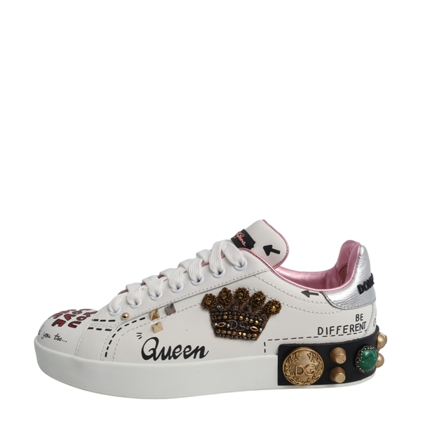 Leather Queen Portofino Sneakers White
