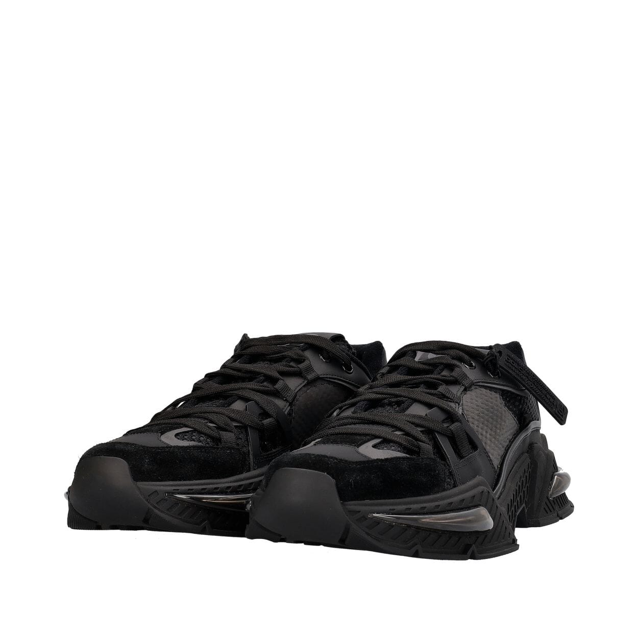 Mixed-Material Airmaster Sneakers Black