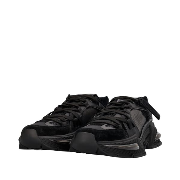 Mixed-Material Airmaster Sneakers Black
