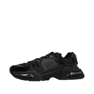 Mixed-Material Airmaster Sneakers Black, view 2