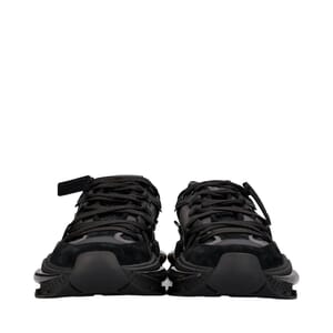 Mixed-Material Airmaster Sneakers Black, view 3