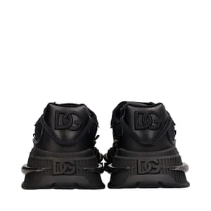 Mixed-Material Airmaster Sneakers Black, view 4