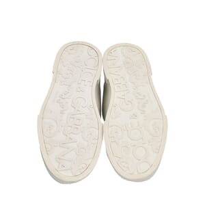 Leather Portofino Crown Patch Sneakers White, view 5