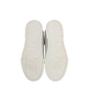 Leather Portofino Pearl Sneakers White/Gold, view 5