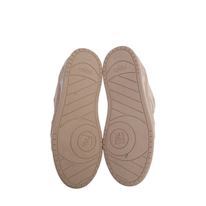Leather/Suede Match Sneakers Beige/Pink, view 5