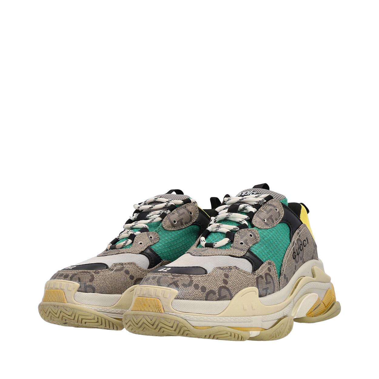 GUCCI Maxi GG Supreme The Hacker Project Triple S Sneakers