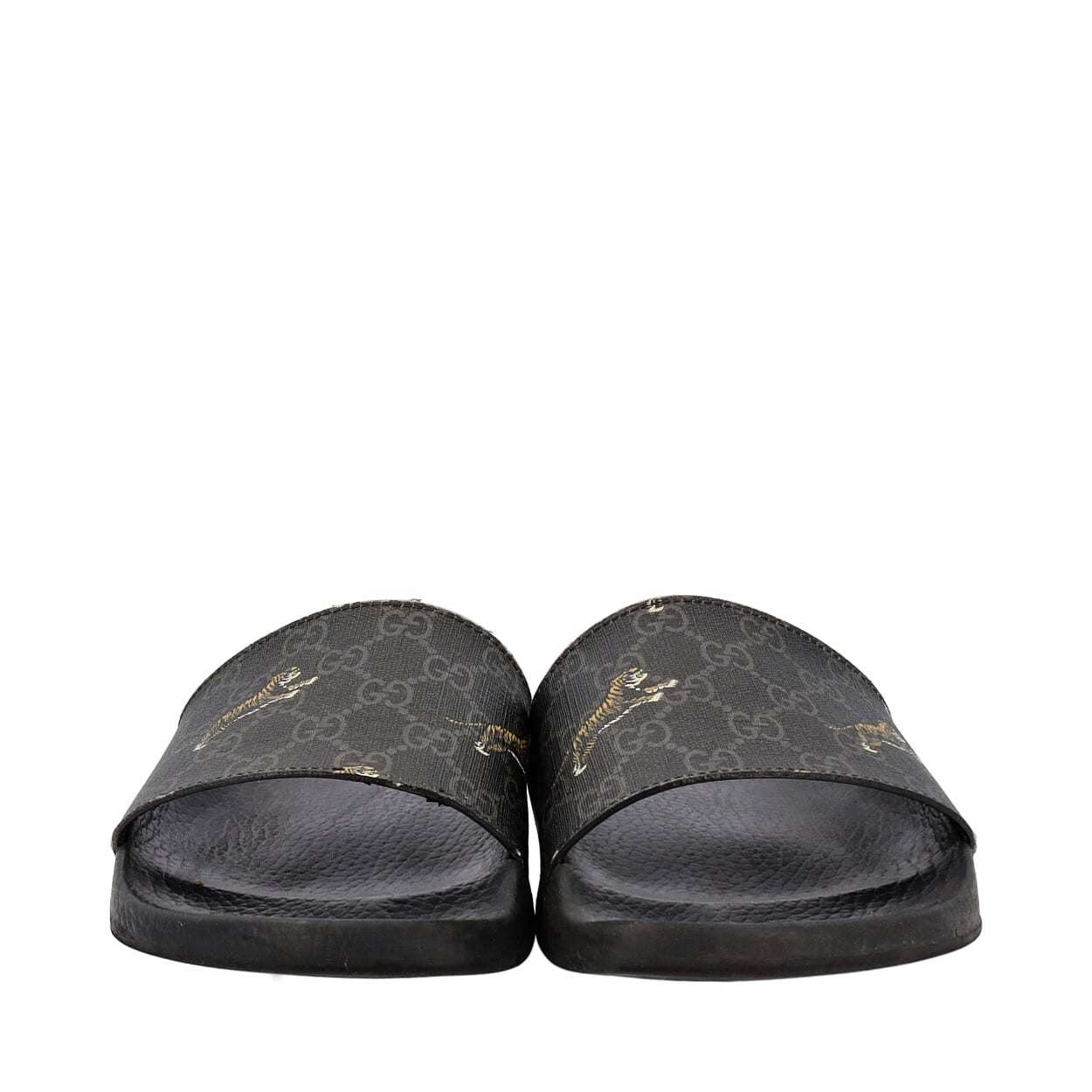 GUCCI Supreme Tiger Slides Black | Luxity