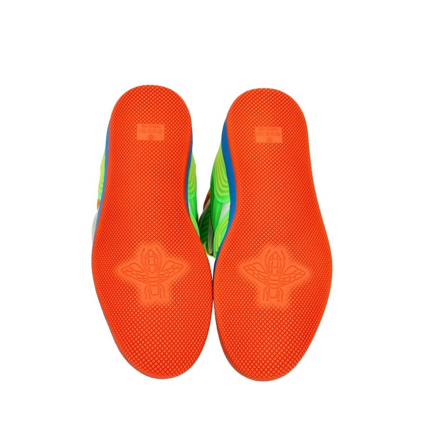 Leather/Mesh Basket Sneakers Multicolour