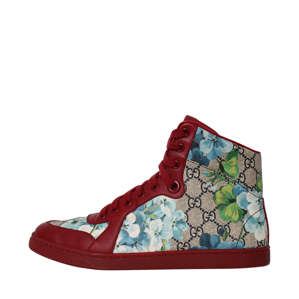 Supreme GG Blooms High Top Sneakers Red/Blue