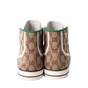 GUCCI Canvas GG Tennis 1977 High Top Sneakers Beige | Luxity
