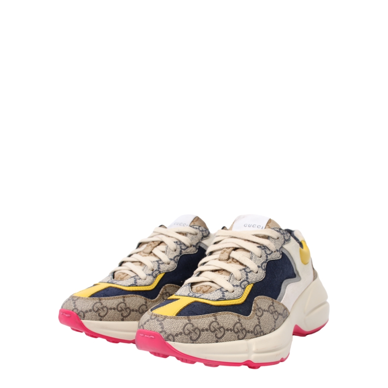 GUCCI Mixed Material Rhyton Sneakers Multicolour | Luxity