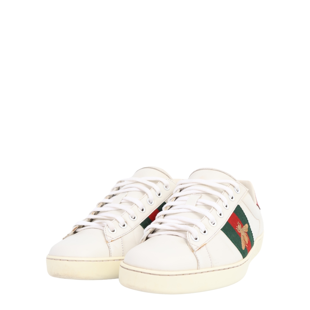 GUCCI Leather Ace Sneakers White | Luxity