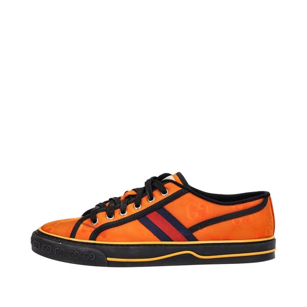 Canvas GG Web Off The Grid Sneakers Orange