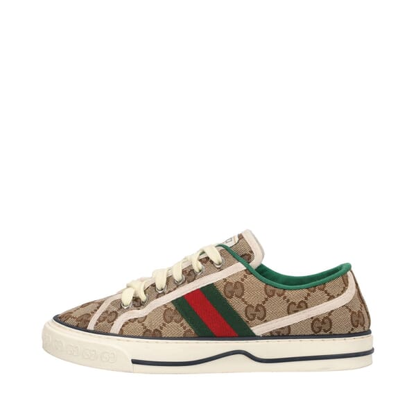Canvas GG 1977 Tennis Sneakers Beige/Ebony