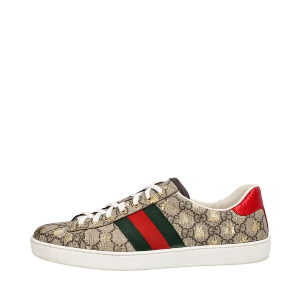 Supreme GG Ace Bee Sneakers Beige/Ebony