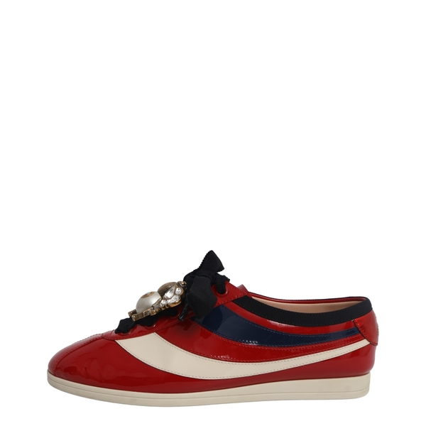 Patent Falacer Bee Sneakers Red