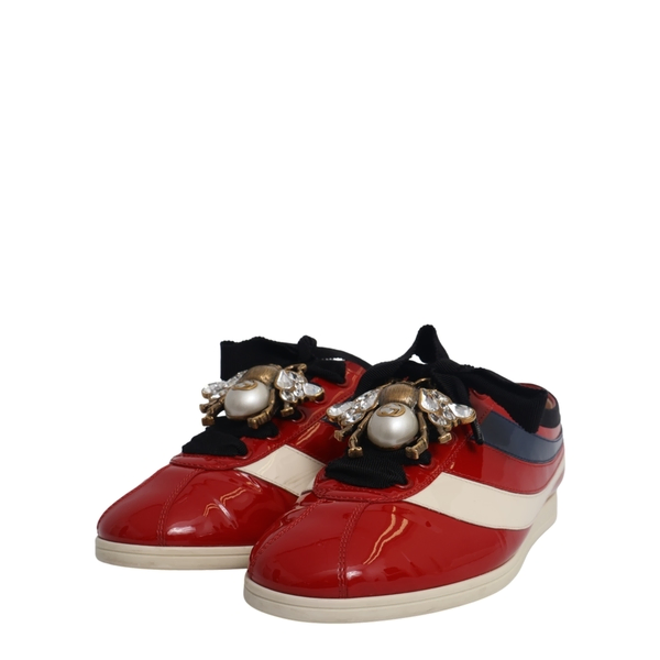Patent Falacer Bee Sneakers Red