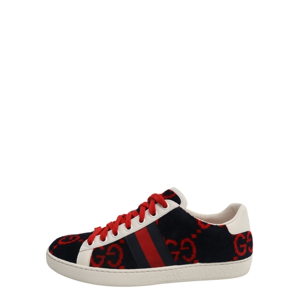 Terry GG Web Sneakers Blue/Red/White