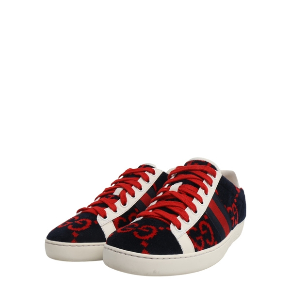 Terry GG Web Sneakers Blue/Red/White
