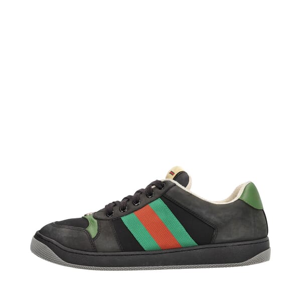 Mixed Material Web Screener Sneakers Black