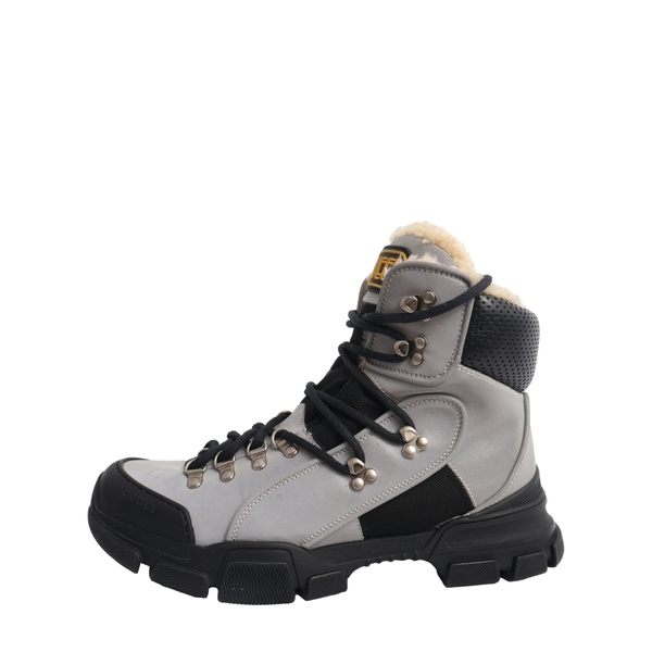 Mixed Material Flashtrek Snow Boots Grey/Black