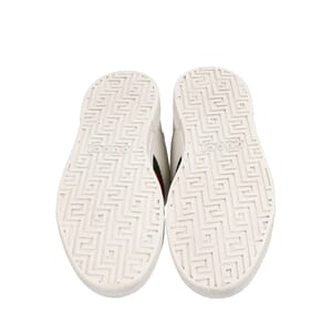 Leather Ace Web Sneakers White, view 5