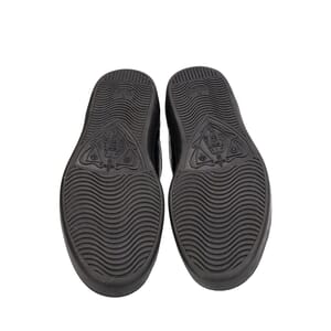 Leather GG Embossed Ace Sneakers Black, view 5