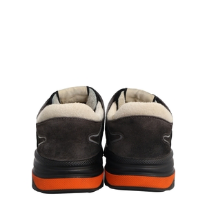 Mixed Material Ultrapace Sneakers Black/Orange, view 4
