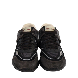 Mixed Material Ultrapace Sneakers Black/Orange, view 3
