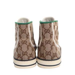 Canvas GG Tennis 1977 High Top Sneakers Beige, view 4