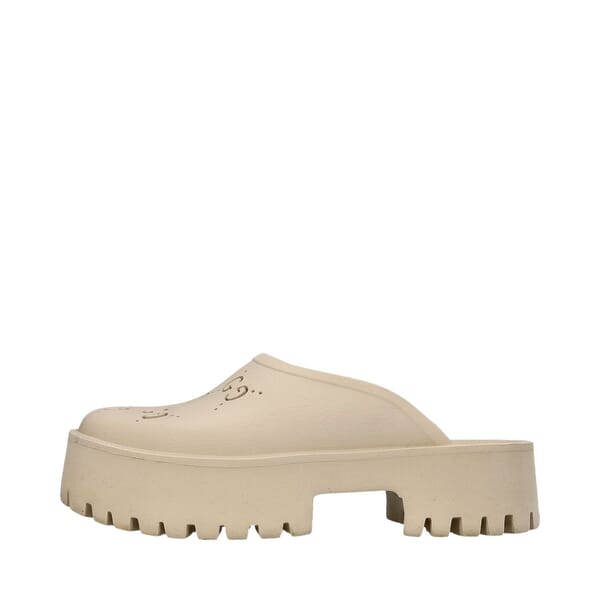 Rubber GG Perforated Slides Ivory