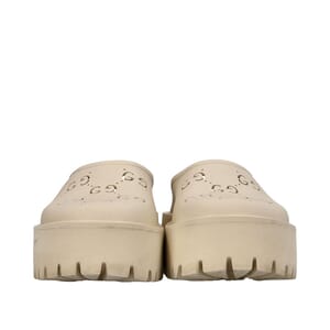 Rubber GG Perforated Slides Ivory, view 3