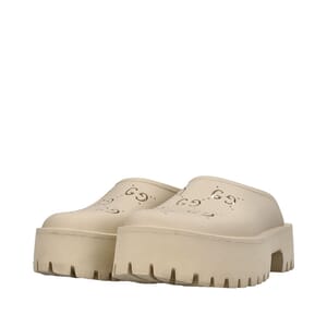 Rubber GG Perforated Slides Ivory