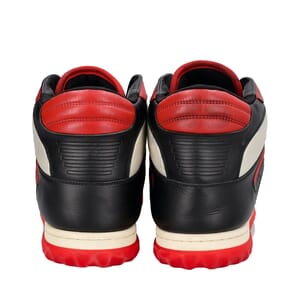 Leather Mac80 High Top Sneakers Red/Black, view 4