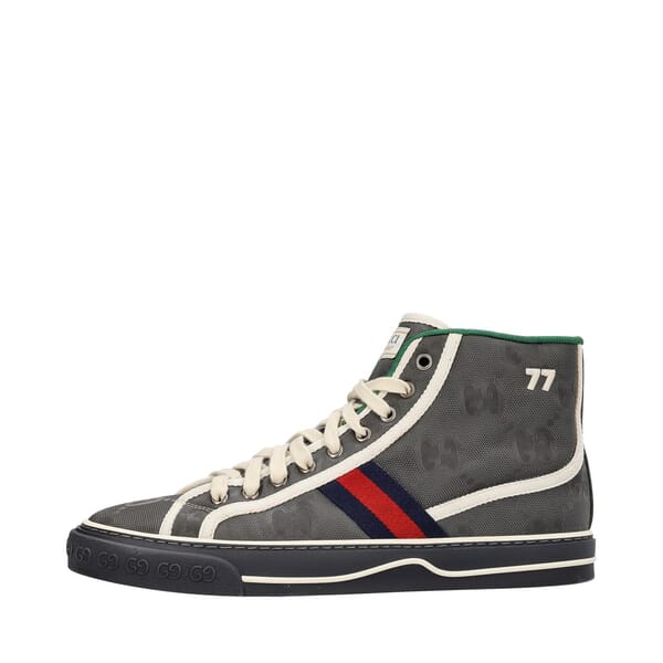 Econyl GG Off The Grid High Top Sneakers Grey