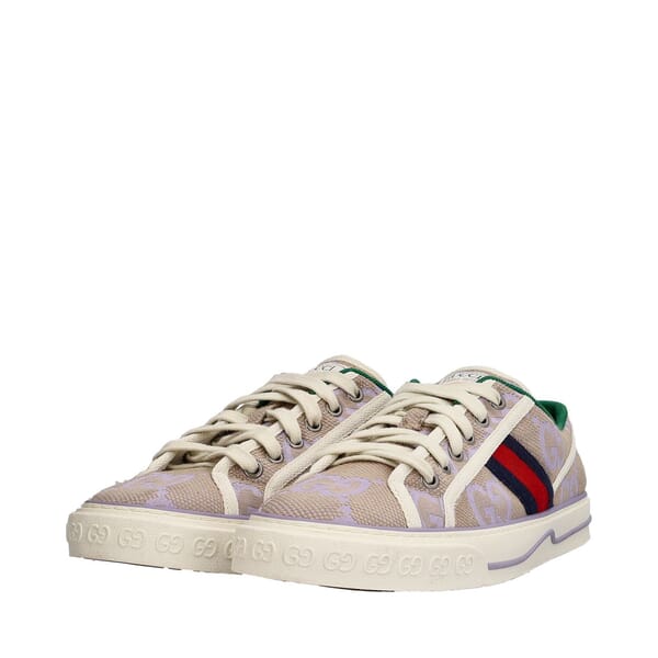 Canvas GG Tennis 1977 Sneakers Beige/Lilac