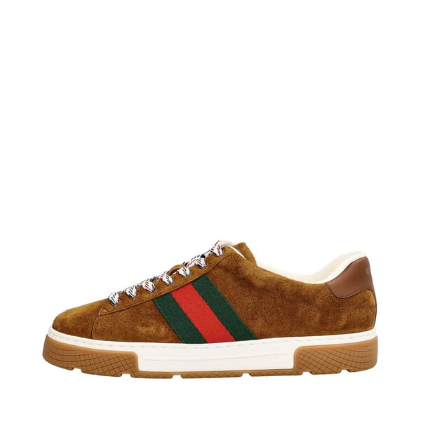 Suede Ace Web Sneakers Brown