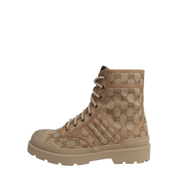 Canvas GG Combat Boots Beige/Ebony