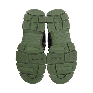 Mixed Material Flashtrek Sneakers Black/Green, view 5