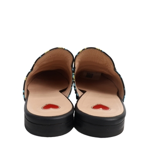 Leather Apollo Star Princetown Mules Blue, view 4